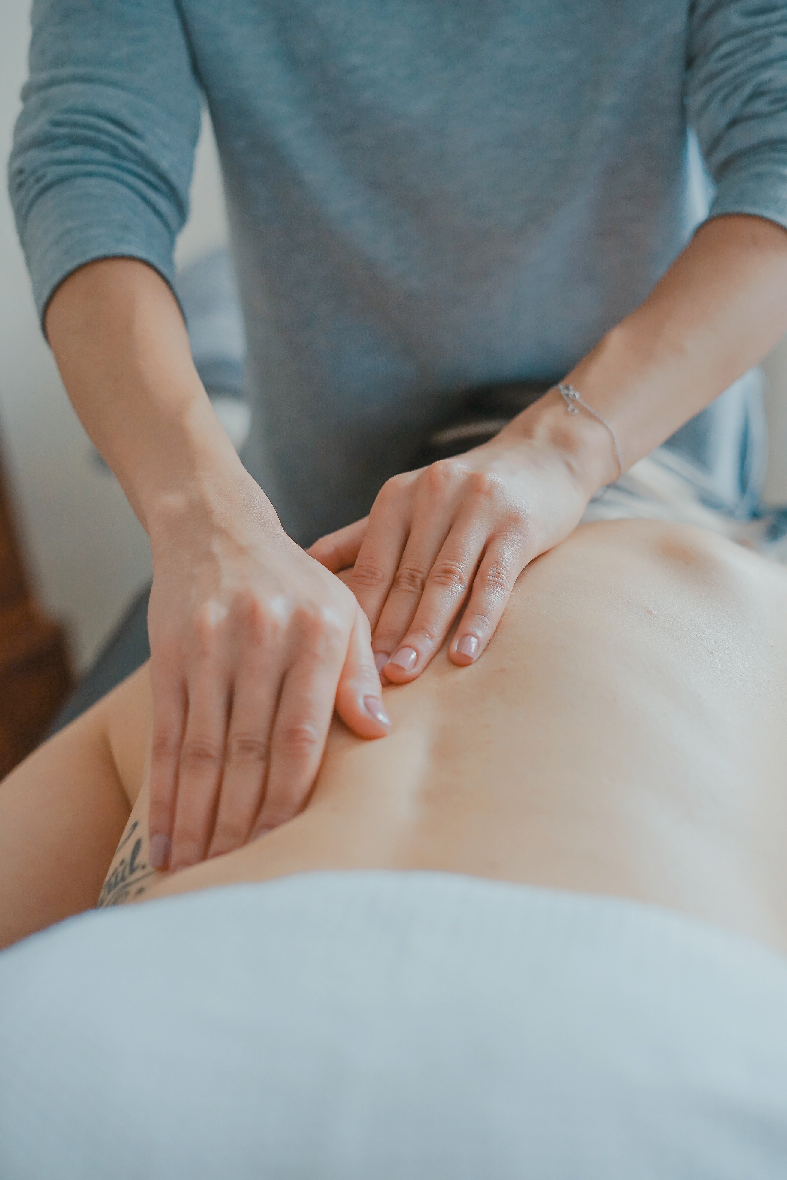 holistic massage treatment in the Pyramid training room